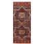 Hand-Knotted High-Quality Red and Navy Runner