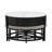 Functional and Stylish Modern Round Lift-Top Coffee Table Set with Three Ottomans for Enhanced Living Space Utility-224143771-224143769