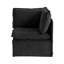 Fauteuil d'appoint modulaire à un bras avec structure en fer léger et housse-132447494