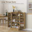 Armoire de rangement pour garde-manger de 41 po, armoire de cuisine autoportante avec 12 tablettes de porte, portes doubles, étagère à 5 niveaux et tablettes réglables