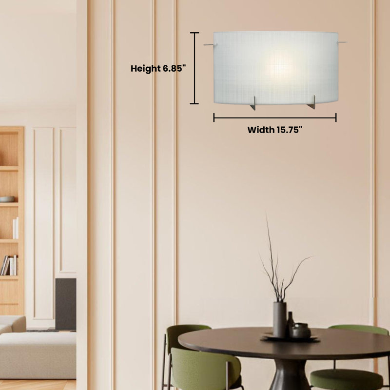 "Meuble-lavabo à une lumière Galaxy Lighting - Finition étain élégant avec verre de lin givré"