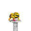 Sculpture bronze couleur ours tie-dye