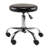 Alderwood Adjustable Swivel Stool in Black/Bright Chrome Finish, 22.32'' H X 21.97'' W X 21.97'' D