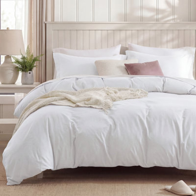 Bedsure Duvet Cover Only-Prewashed Extra Soft All Season Bedding,with Zipper Closure, Linen, Comforter Not Included