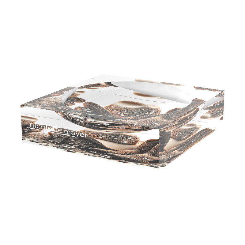 Bling Cowgirl Decorative Tray, 6"W x 6"D x 2"H