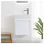 Meuble-lavabo mural 18 po avec lavabo en résine blanche et porte d'armoire à fermeture en douceur 18 po-1356540775-1356540817