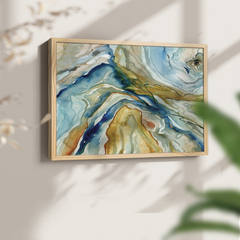 Geo Formation I -Framed Print - Restickable, Naturel, H 11 po x l 14 po