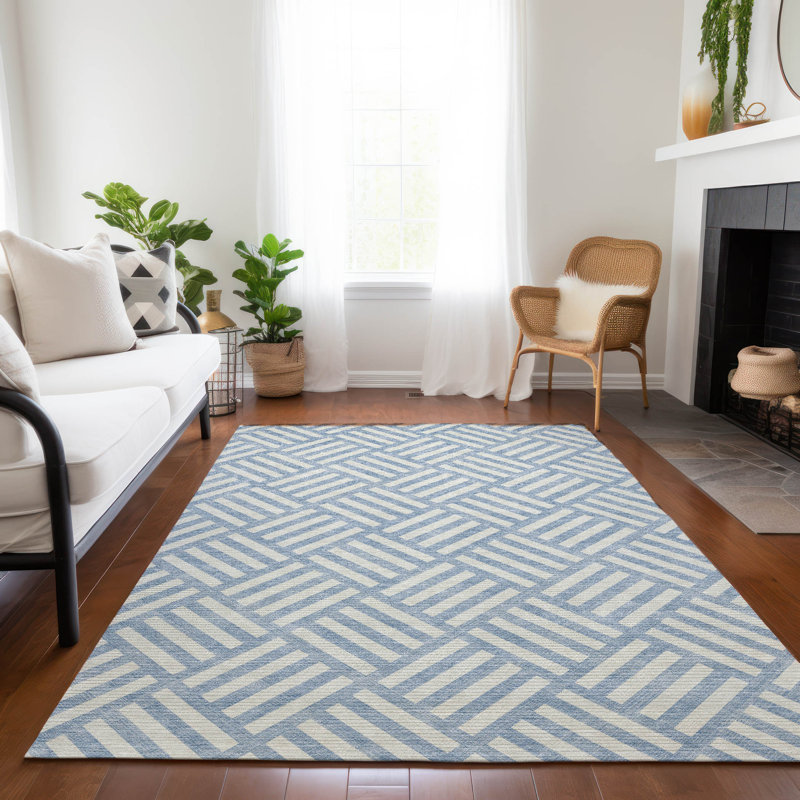 Tapis d'entrée / extérieur antidérapant Kinslee, Rectangle 10 pi x 14 pi