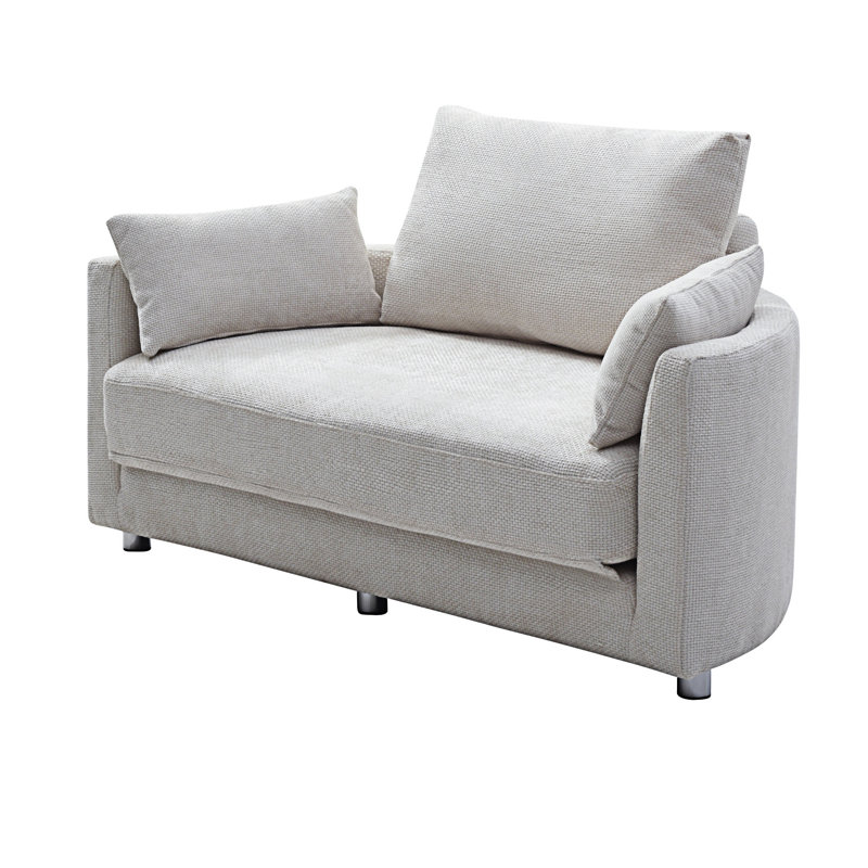 Foldable Sleeper Sofa Bed, Beige