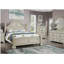 Table de chevet 1pc blanc antique
