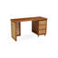 Bureau rectangulaire en noyer massif avec 3 tiroirs-1241030697