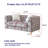Deluxe Velvet Sofa With Chesterfield Tufted Buttons With 2 Pillows And Metal Feet-1986697406-1986697407-1986697404