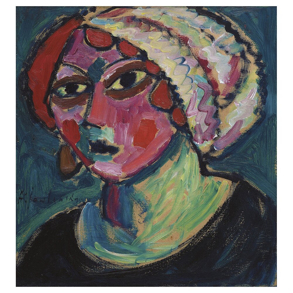 Leinwandbild White Turban von Alexej Von Jawlensky