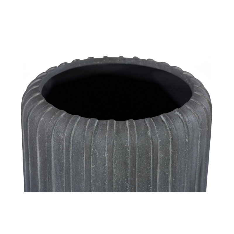 Vertical Vase, Raw Gray