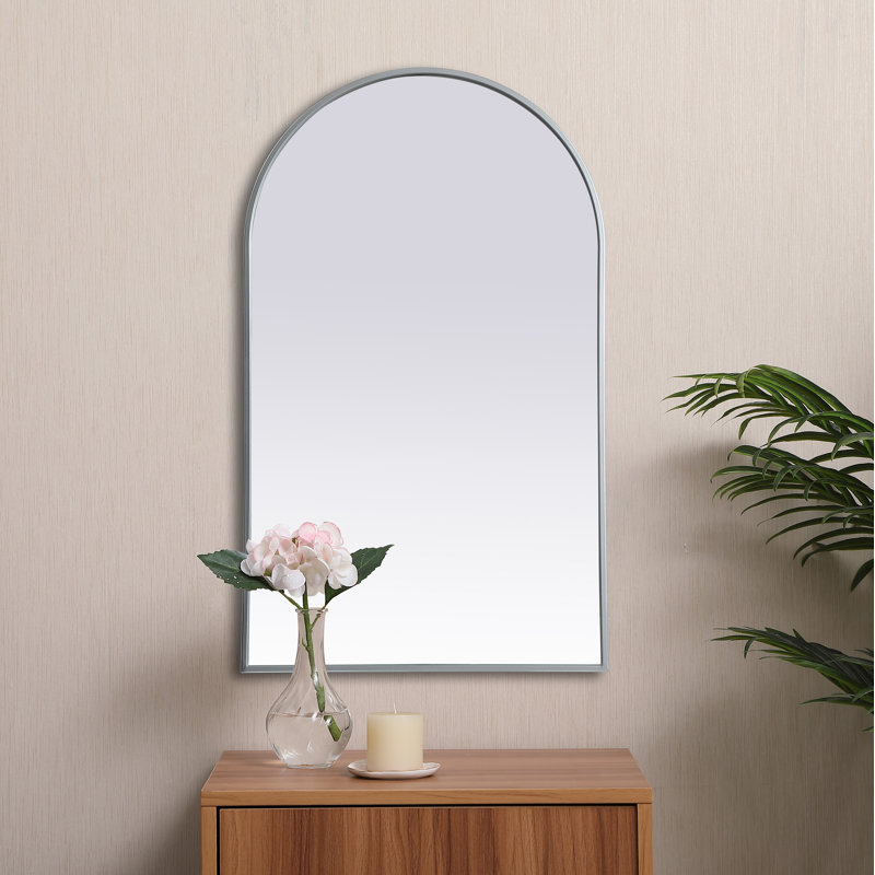 Miroir mural Sabine, Argent, 40 po x 24 po
