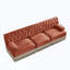 Canapé 3 places en tissu capitonné-255601496