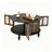 31.5" Round Solid Wood Coffee Table With Storage Function-129404975