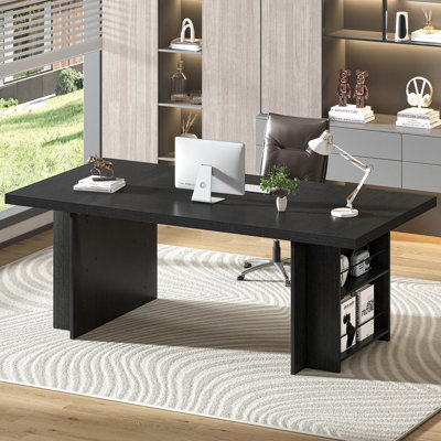 Hulste 70" Executive Desk, Black