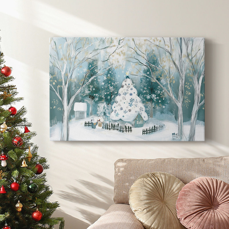 Christmas Holiday Arts - Toile tendue avec châssis XMA171472, H 32 po x l 48 po