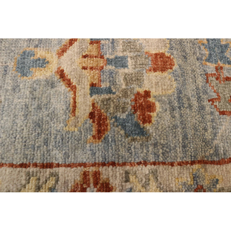 Tapis bleu denim Jules Serapi 9 pi 1 po x 11 pi 10 po