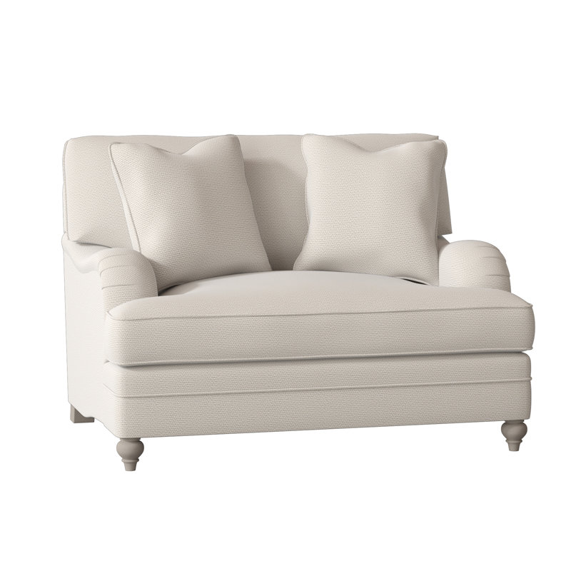 Tarleton Chair and a Half, Cream Chenille 1345-002, Blanca