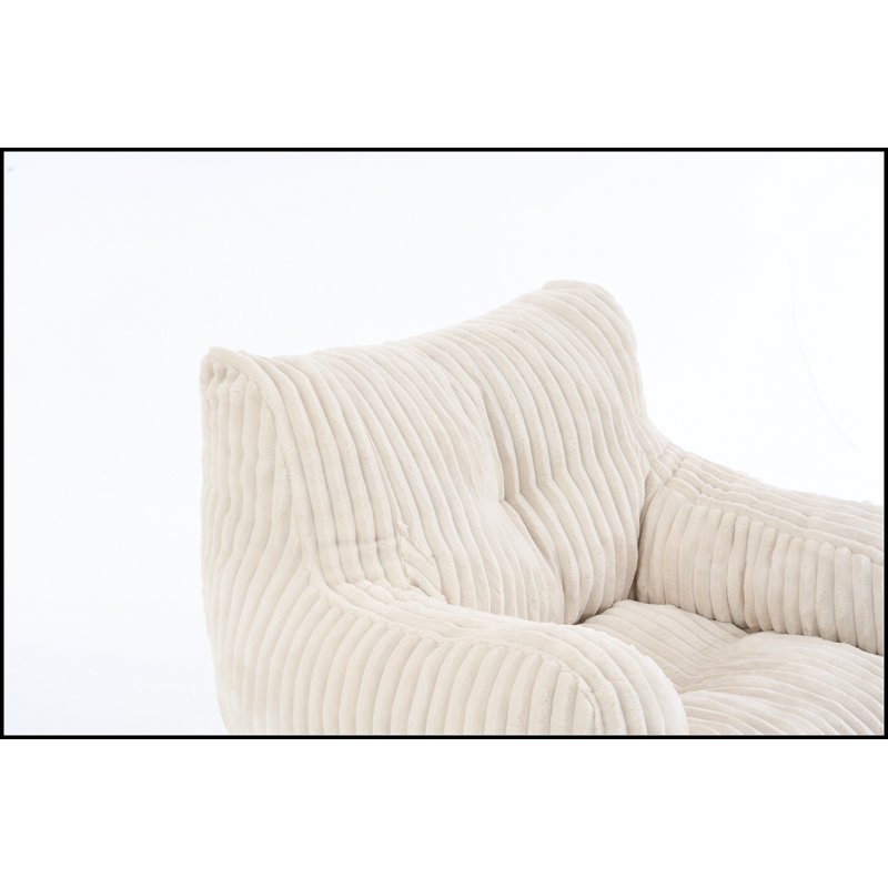 Fauteuil à billes Soft Velvetoy, Beige