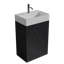 Meuble-lavabo en marbre avec lavabo en céramique-113448601