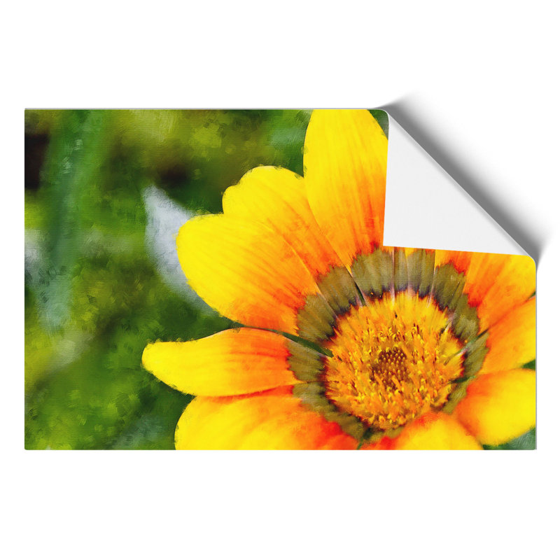Bright Yellow Flower - No Frame Print, 21cm H x 30cm W x 0.1cm D