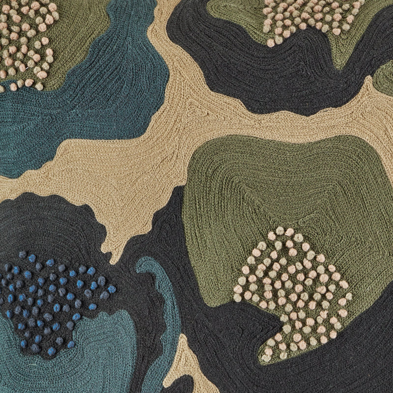 Indigo Seas Bleu Botany Pillow Cover & Insert