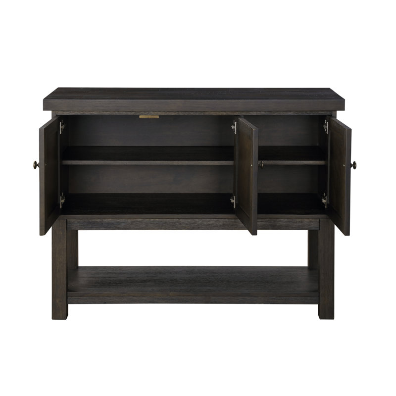Haddie Distressed Walnut Finish Server