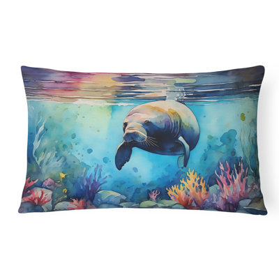 Manatee Throw Pillow