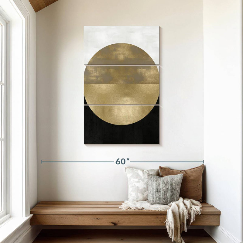 Avery Gold Sphere, 45" H x 28" W