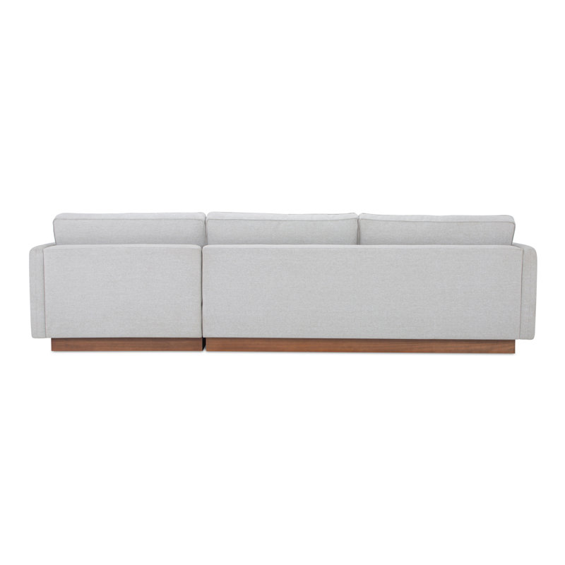 Vernon 2 - Piece Sofa & Chaise, White, Right Hand Facing