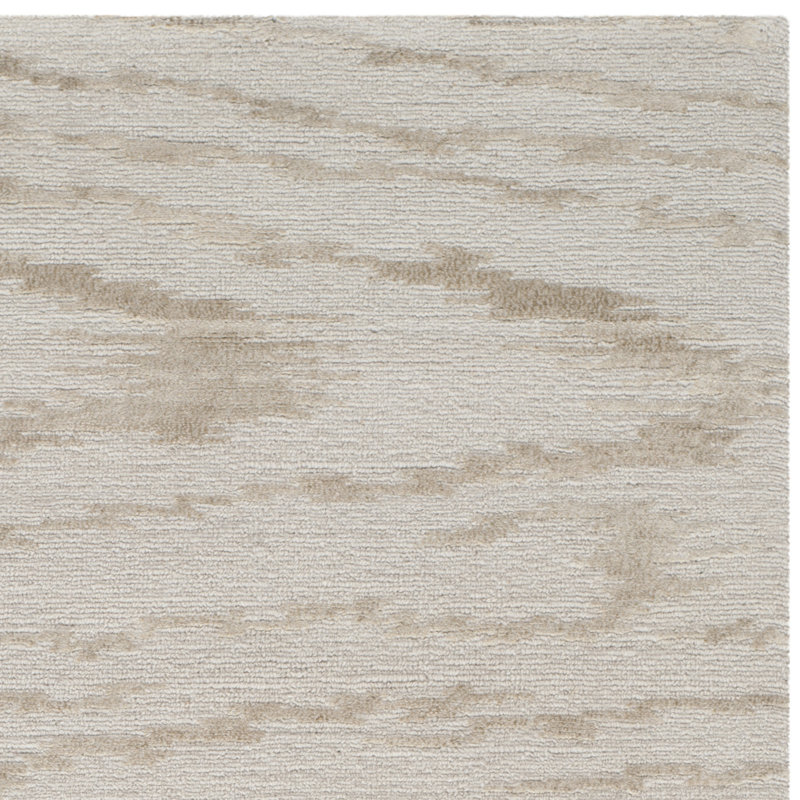 Tapis abstrait en soie et laine Kahley, Rectangle 3 pi 9 po x 5 pi 9 po