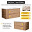 Meuble-lavabo mural 36 po avec lavabo et support de rangement 36 po