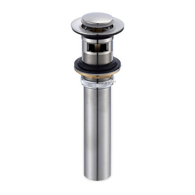 Pop-Up Bathroom Sink Drain Stopper with Overflow
