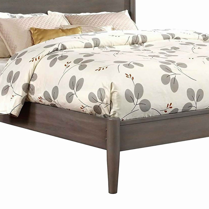 Lit plateforme Robah, Gris, Grand
