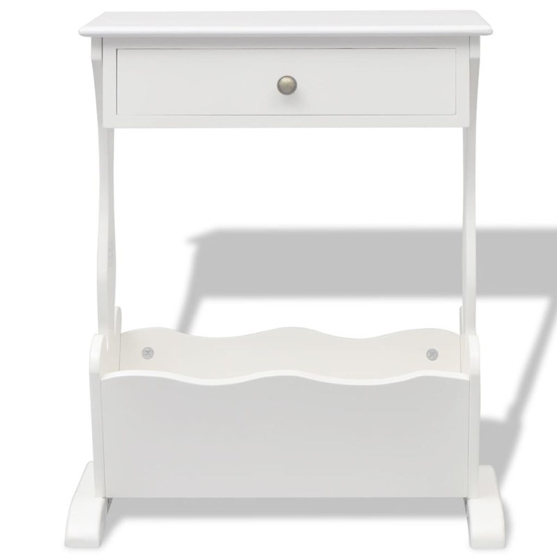 Ayleen Wood Free Standing Magazine Rack