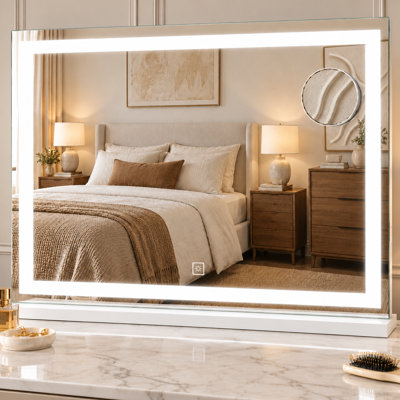 Miroir rectangulaire de salle de bain