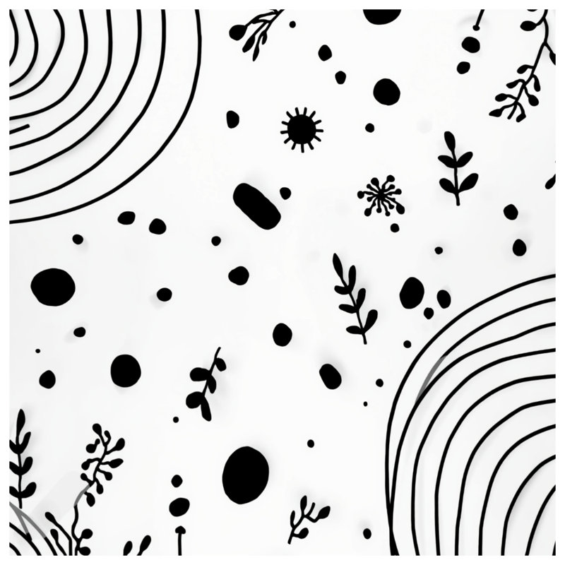 Housses de couette Abstract Doodles, Lit simple