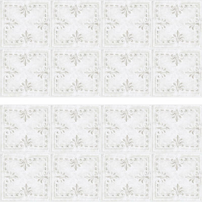 Adhésif décoratif géant blanc
