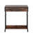 Rustic Brown Height Adjustable Rolling Laptop Desk With Drawer