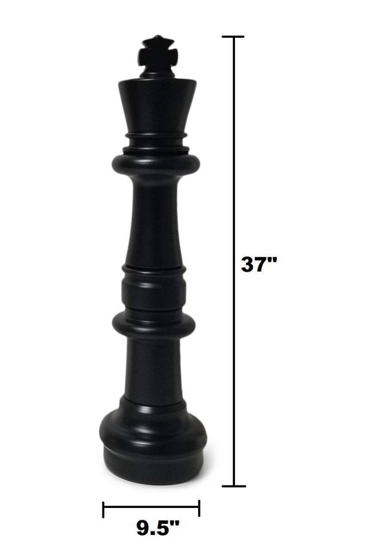 37" Giant Plastic Chess Set with Quick Fold Nylon Board
