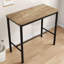 Table de bar rectangulaire à hauteur de comptoir avec pieds en métal, idéale pour divers espaces et rassemblements, offrant un support robuste et un assemblage facile.