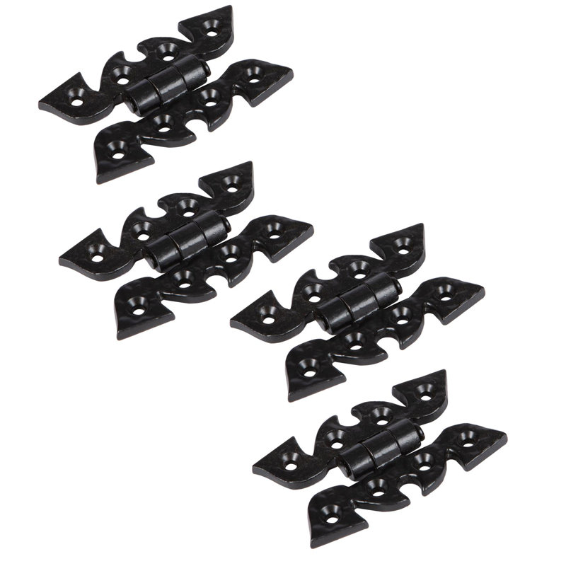 Hammer & Tongs - Ornate Cabinet Hinge - H75mm - Black