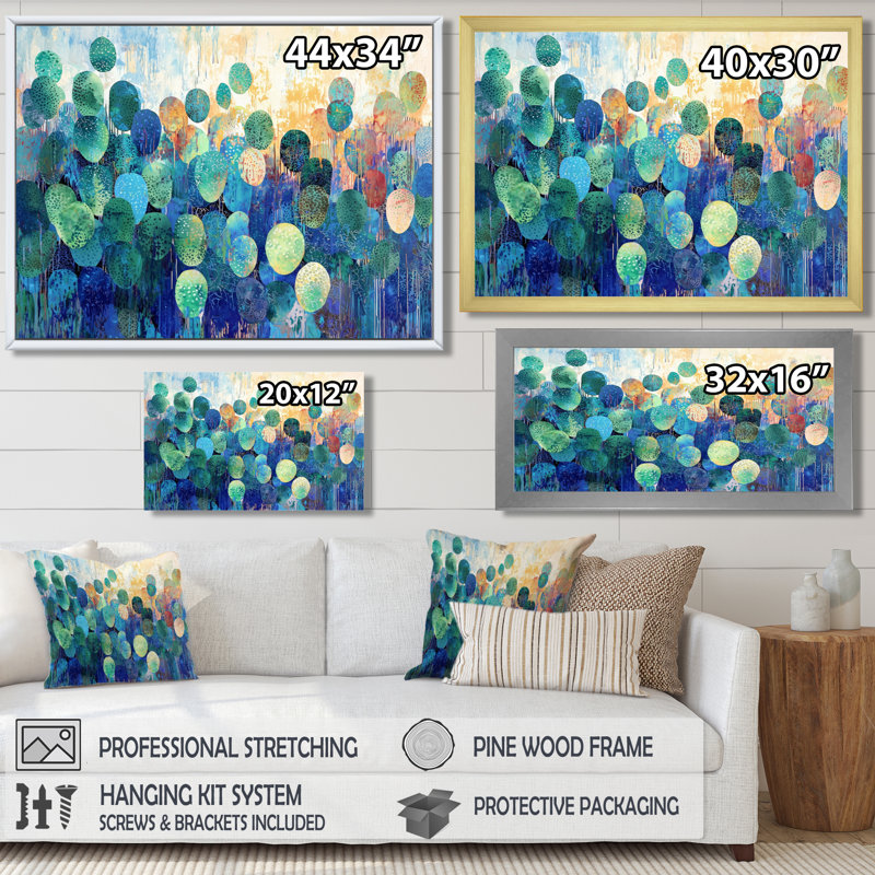 «Minimal Cactus Composition II - Floral Cactus», reproduction sur toile, H 16 po x l 32 po, Blanc