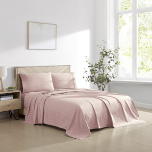 Pink Stripes Linen Flat Sheet – Foxtrot Home