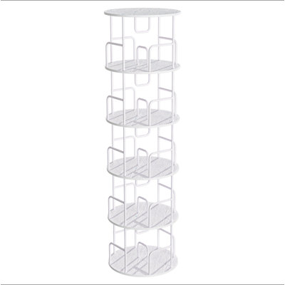 Rotating Bookshelf Tower 5 Tier,Spinning Bookcase, Revolving 360 Book Shelf Narrow Tall Bookcase, Vertical Turning Round Storage Bookshelf ,Book Shelf Organizer For Bedroom, Living Room