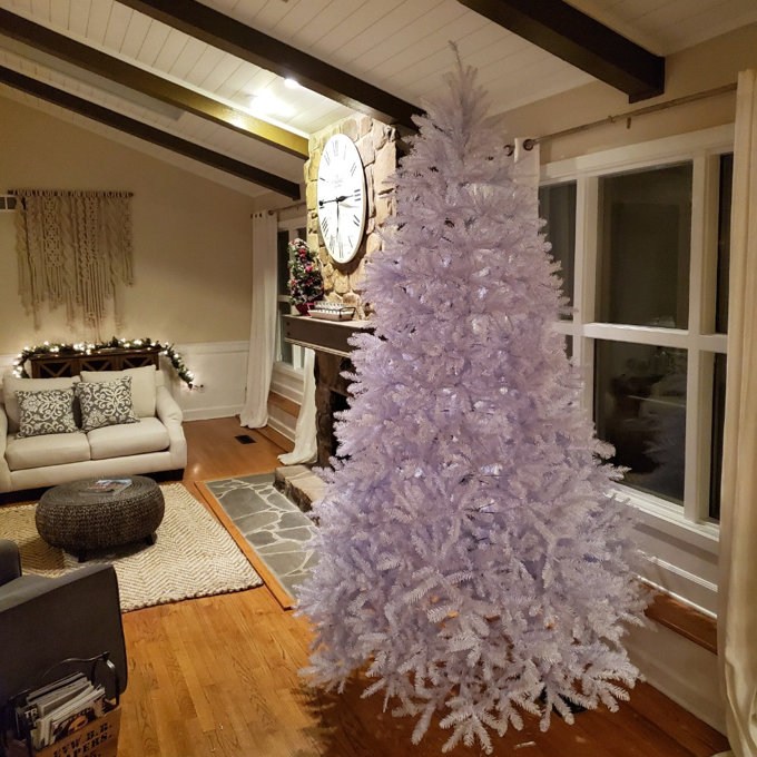 Small Christmas Tree With Lights National Tree Company Pre-Lit Artificial Christmas Tree, White, Dunhill... Pink Christmas Tree Australia