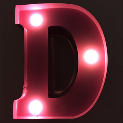 Enseigne lumineuse del de lettre d